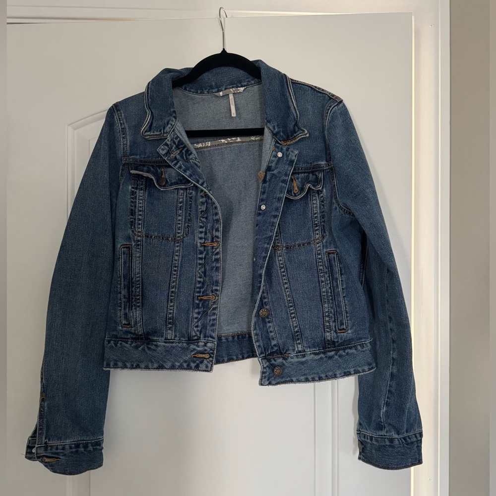 Free People medium jean jacket